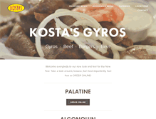 Tablet Screenshot of kostasgyros.com